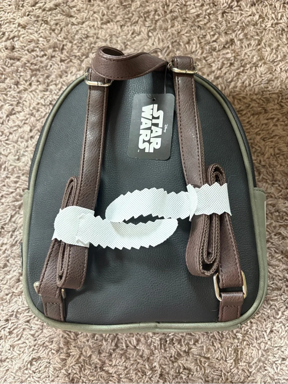 Star Wars Boba Fett-Inspired Green & Black Mini Backpack